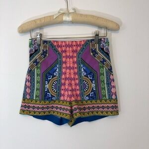 𝅺flying Tomato Boho Style Print Shorts Sz S